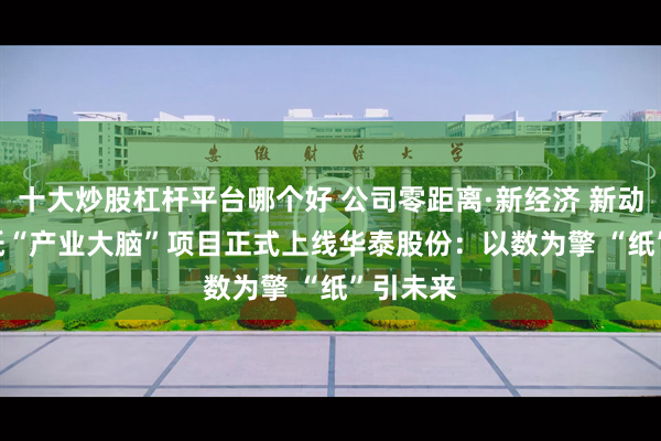 十大炒股杠杆平台哪个好 公司零距离·新经济 新动能 | 造纸“产业大脑”项目正式上线华泰股份：以数为擎 “纸”引未来